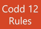 What are the 12 Codd rules of RDBMS