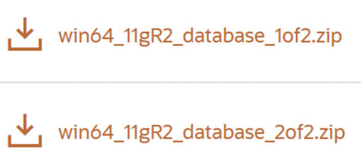 Oracle Installation files