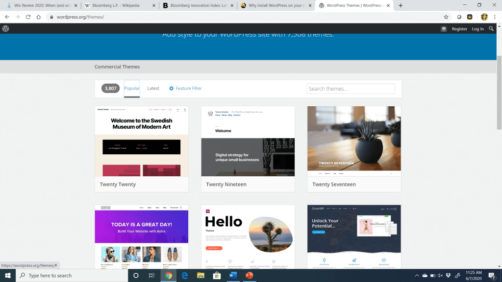 WordPress themes