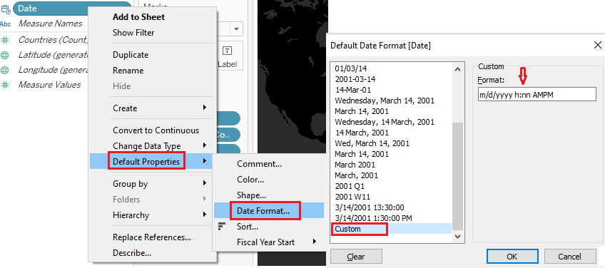 Custom Date format
