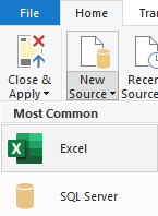 Connecting to data Source in Query editor