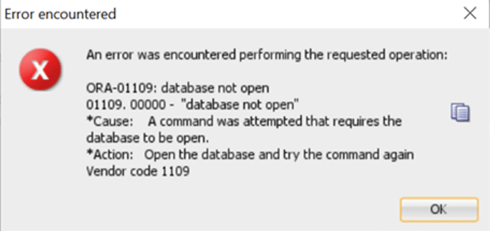 Error Encountered