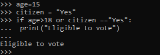 The OR Logical operator in Python.